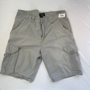 Company Eighty One Cargo Shorts Mens 34 Gray Ripstop Multi Pocket Utility Casual